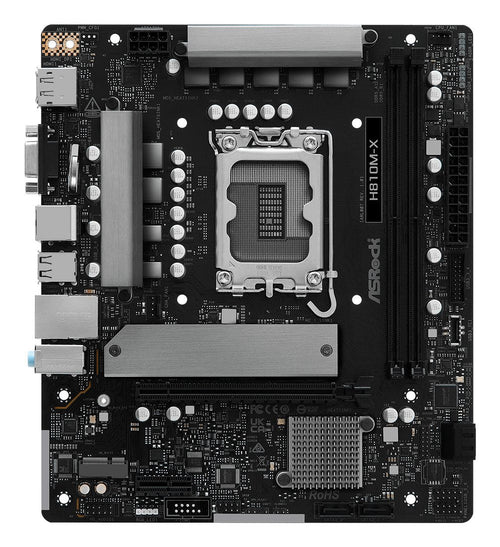 Asrock Motherboard H810M-X Intel H810 Lga 1851 microATX — image 1