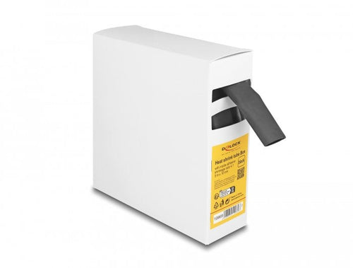 Tubo Termorretráctil Box, With Adhesive Indoor Schrumpfungsrate 4:1, 5M X 16MM Black — image 1
