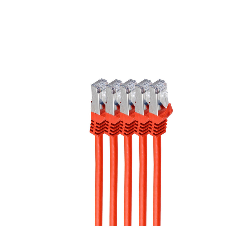 Shiverpeaks RJ45 Network Cable S FTP, CAT.7 VE5, 0,25M Red