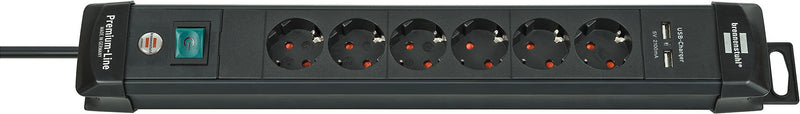 Brennenstuhl Power Strip Plugs Premium-line 6-WAY SW.3M USB