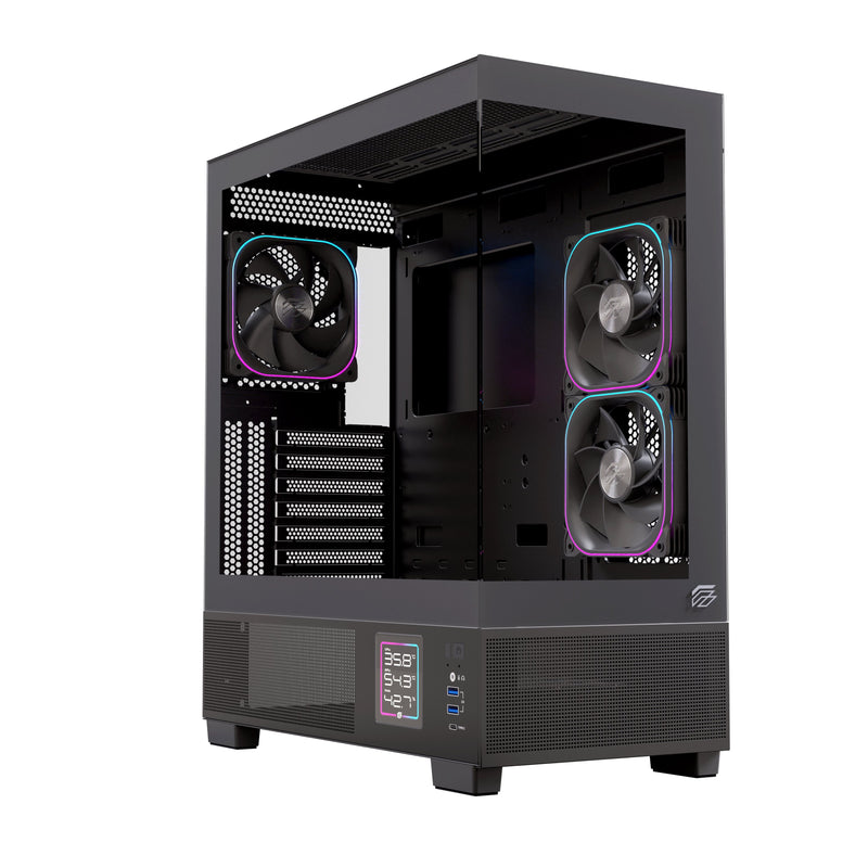 Einarex Box ATX Semitorre S501D RGB Black EXCS-PR-51DR-B