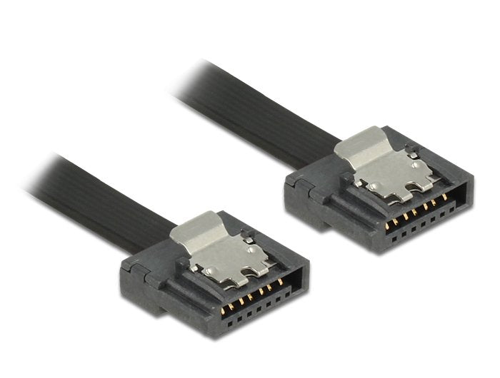Delock 83840 Cable SATA 6GB/S 30CM Black Flexi