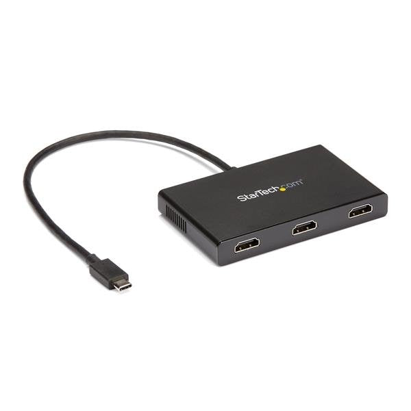 StarTech.com Splitter Divisor USB-C a 3 Ports HDMI Hub Concentrador Ladrón Mst USB Type-c 3 Ports Adapter Víde