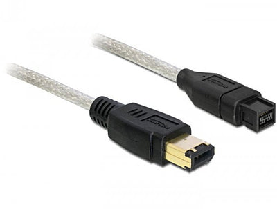 Delock Cable Firewire 9 Pin Male 6 Pin Male 1M — image 1