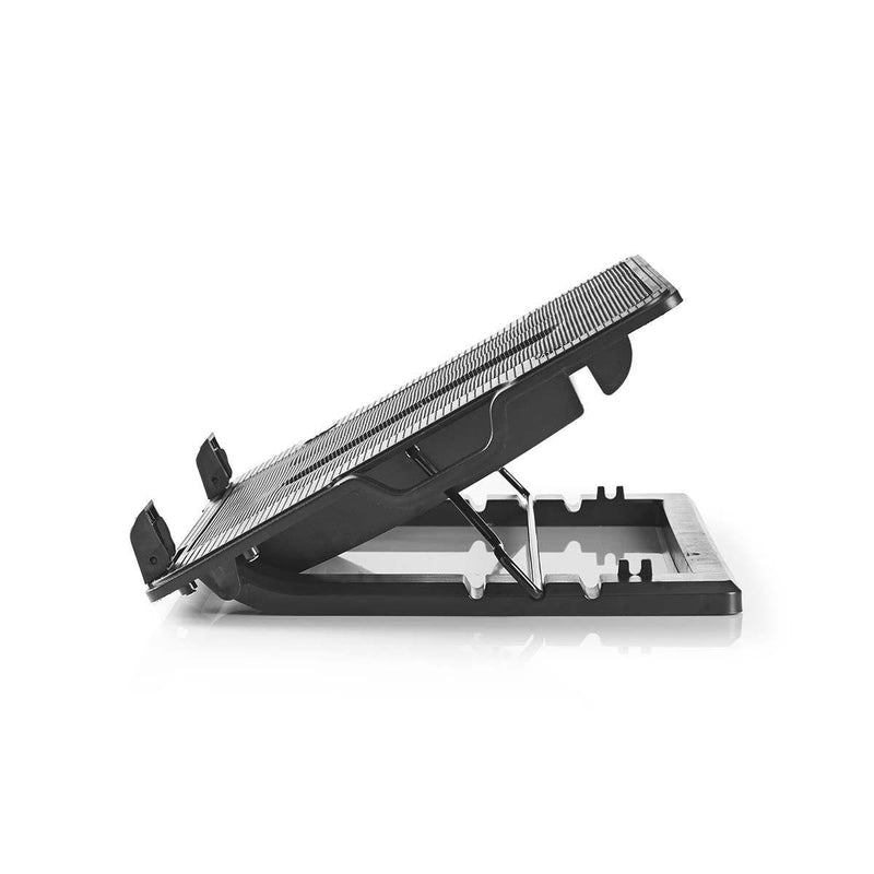 Nedis Notebook-ständer, Anzahl Fan 2 Power Eléctrica Über USB Anzahl Winkel: 4 18 1200 U/Min LED