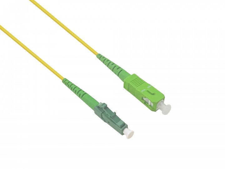 Helos Lwl Network Cable OS2 Simplex 2,0MM Sc/Apc-lc-apc 9/125?M Yellow 15M Lszh