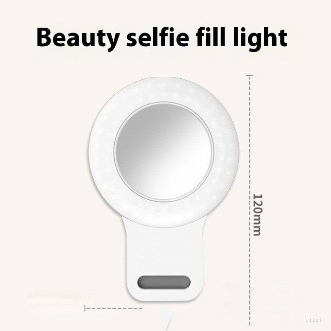Clip-on Ring Live Streaming Lighting Lamp Three-color Dimming