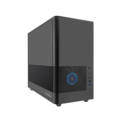Coolbox Case MATX MP2 Black USB-C 3.2 GEN1 Fan 120 PWM Full Metal S/Fte — image 1