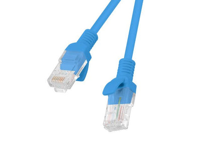 Lanberg Pack 10 Units PCU5-20CC-0050-B Network Cable RJ45 CAT.5E UTP 0.5M Blue — image 1