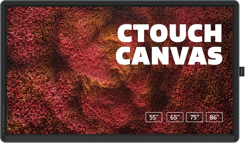 Ctouch Canvas Whiteboard Blanco Interactive 190,5CM (75) 3840 X 2160 Pixels Pantalla Touchscreen Negro