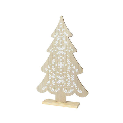 Abeto Small Wood With Detalles White 30X6X48CM. Basics — image 1