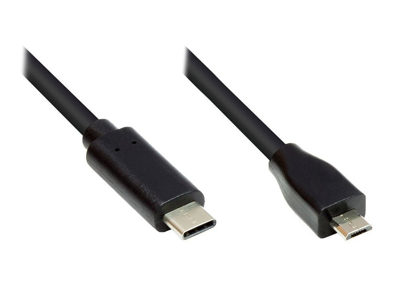 Cable Alcasa GC-M0125 USB 5M USB 2.0 USB C Micro-usb B Black
