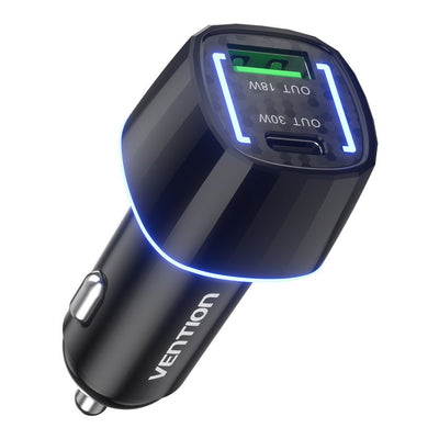 Vention Car Charger FFRB0 1x USB- Type-c 1x USB 48W — image 1