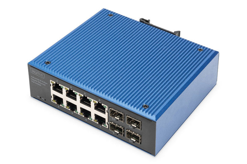 Digitus Switch Gigabit Ethernet PoE Industrial 8 + 4 Ports