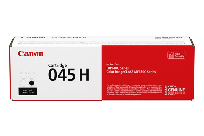 Canon Genuine Toner 045 H Large Capacity Black Imageclass LBP612, LBP613, MF633, MF635, I-sensys LBP611, LBP61