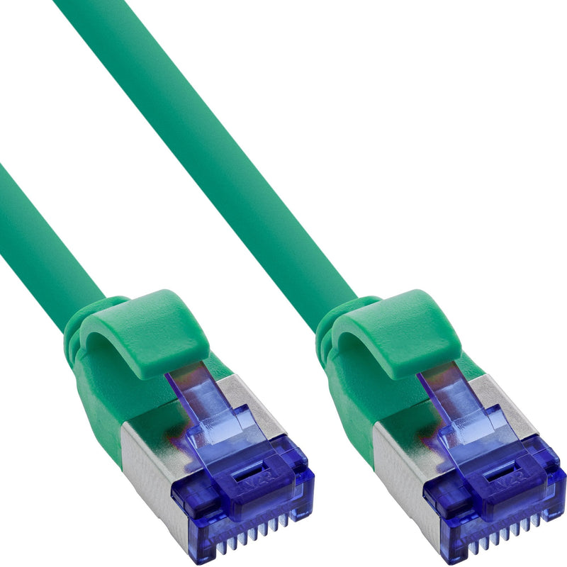 Inline® Network Cable Slim, CAT.6A, S/FTP, Tpe (lszh) Flexible, PoE, Green, 3M