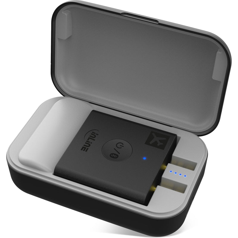 Inline Transmisor Audio Bluetooth Aviones, Bt 5.0, Aptx HD/Ll, Adaptador Vuelo Con Funda Charging