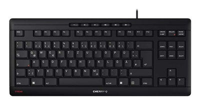 Cherry Keyboard German Stream Keyboard Tkl USB Qwertz Black — image 1