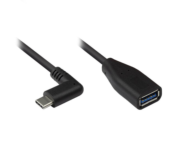 Cable Alcasa 2811-OTGW USB 0,1M USB 3.2 Gen 1 (3.1 Gen 1) USB C USB a Black