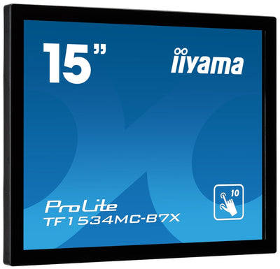 Iiyama Monitor 15 Pl TF1534MC-B7X Touch 4:3 VGA HDMI DP 8MS USB 7H Glass — image 1