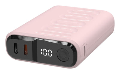 Realpower Powerbank PB-10000C Pd + With 3XTYPE-C, Rose — image 1