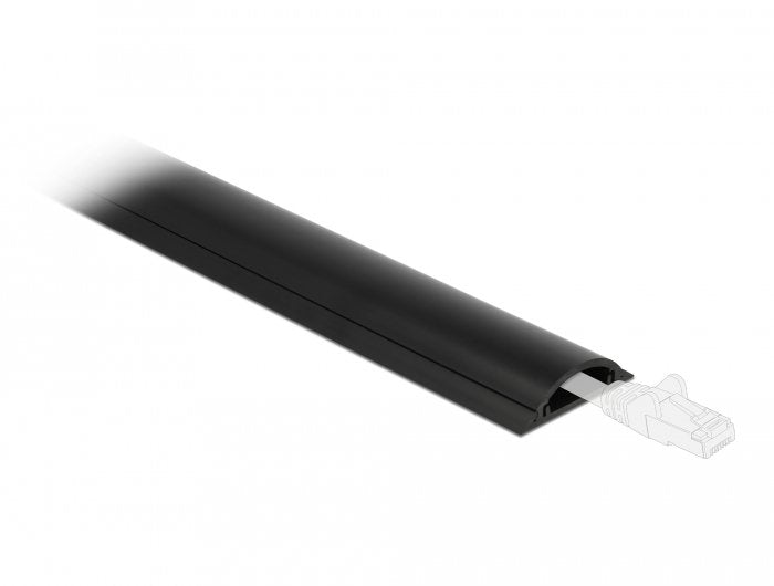 Delock Canal Self-adhesive 30 X 8MM - 1M Black