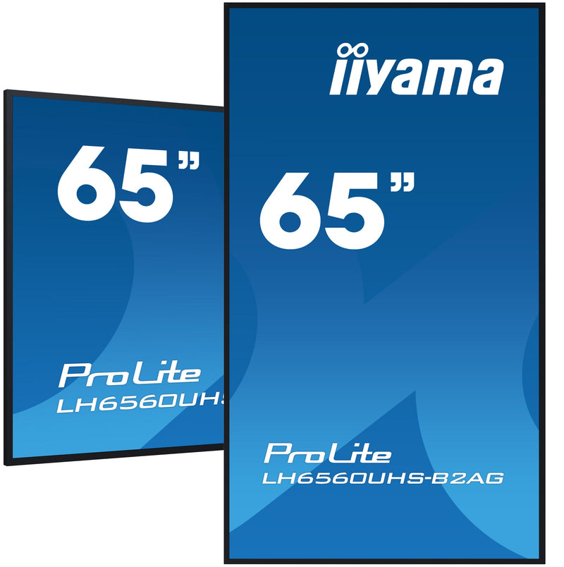 Iiyama Prolite LH6560UHS-B2AG, Screen Pública Black Matte Ultrahd/4K, Va, Speakers LH6560UHS-B2AG