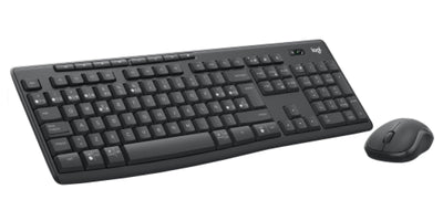 Logitech Keyboard Spanish + Mouse MK370 Combo For Business RF Wireless + Bluetooth QWERTY Graphite — image 1
