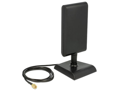 Delock 89590 Antenna WLAN 802.11 AC/a/H/B/G/N Male Rp-sma 6 - 9 dBi Directional With Base Magnética And Cable  — image 1