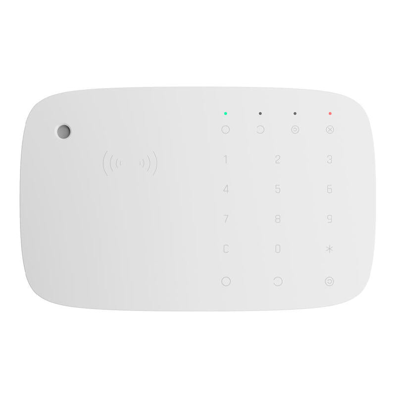 Ajax Keypad-combi-Wh Ajax Keypad Combi. Keyboard Touchscreen Wireless With Siren Compatible With Cards And Con