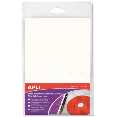 Apli Button Fijador White Cd/Dvd 35 U. — image 1