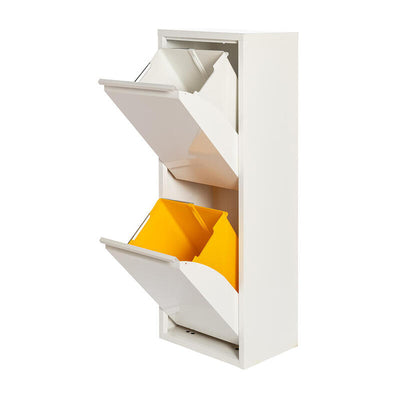 Cabinet Metallic Reciclaje 2 Drawers White 92X35X25CM — image 1