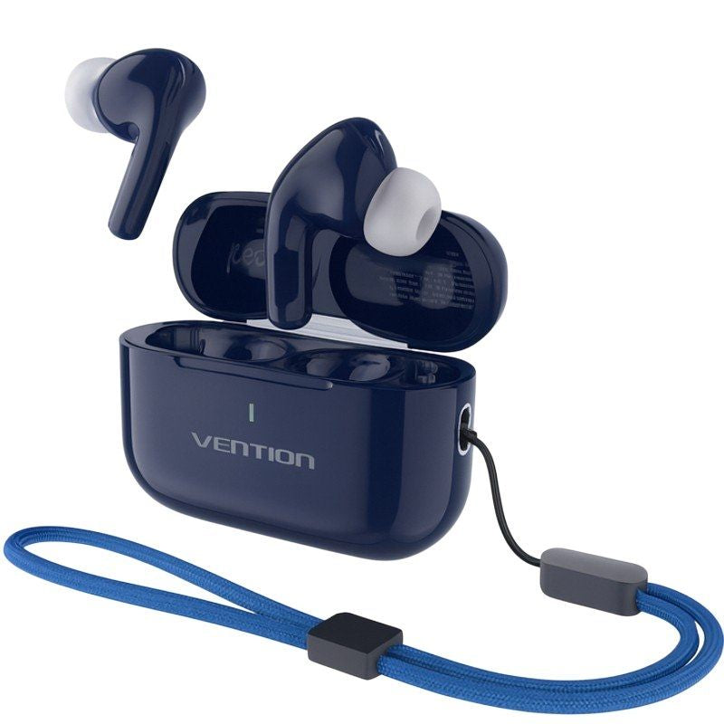 Vention Headphones Bluetooth Echo Lite E11 Plus With Case Charging Battery Life 30H Azules