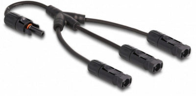 Delock DL4 Solar Splitter Cable 1 X Connector Female a 3 X Connector Male 35CM Black — image 1