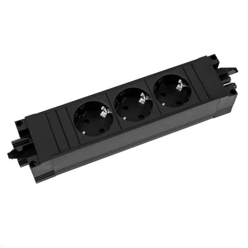 Bachmann Power Strip Step Base 3VÍAS Black Without Cable Sistema Plug Wieland