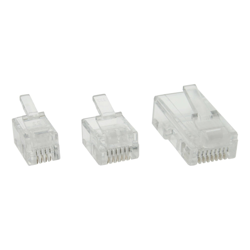 Inline Connector Modular 6P4C / RJ11 Cable Flat 10 Units