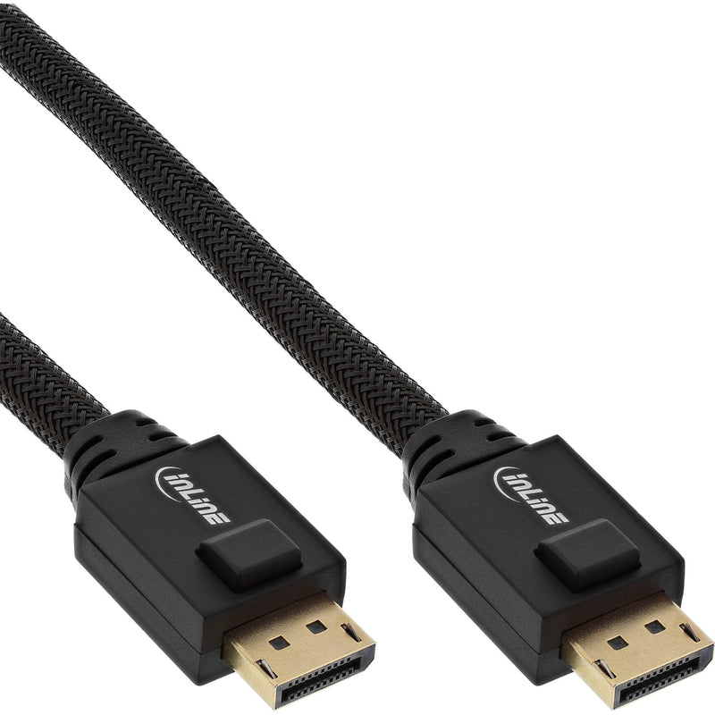 Inline Cable Activo DisplayPort, Black Contactos Dorados, 25M
