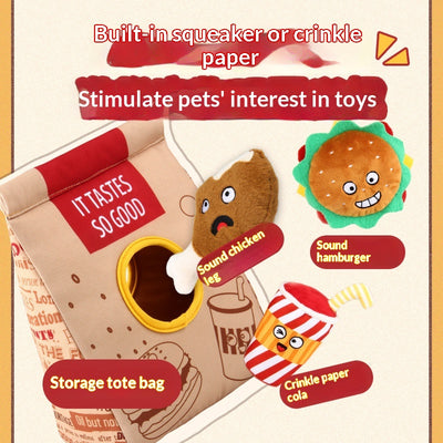 Taotaole Education Plush Dog Toy Delicious Digging