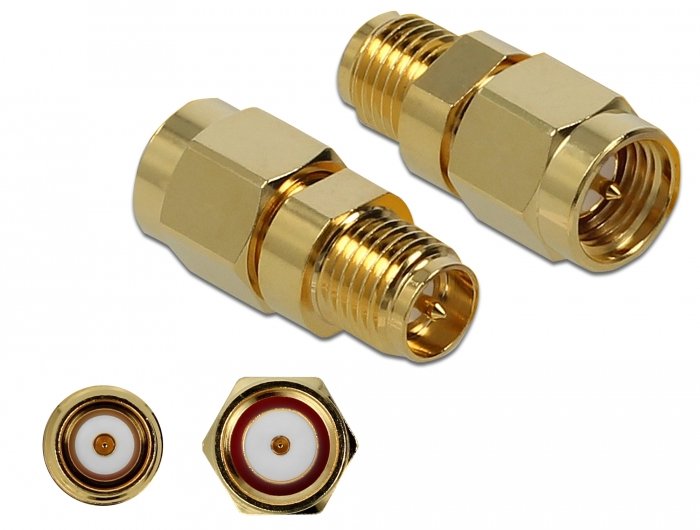 Delock 89973 Adapter Sma Male a Rp-sma Female 10GHZ