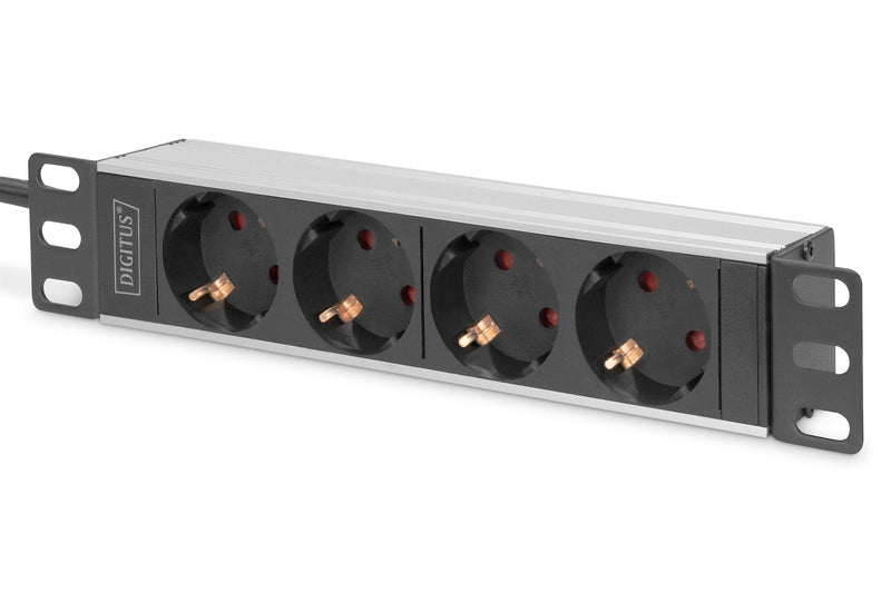Digitus Power Strip Plugs 10 With Perfil Aluminium 4 Plugs With Contact Puesta a Tierra