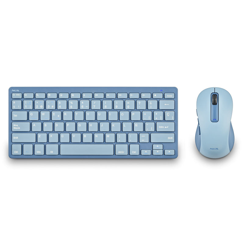 Ngs Keyboard And Mouse Inalámbricos Fantasy Kit Blue