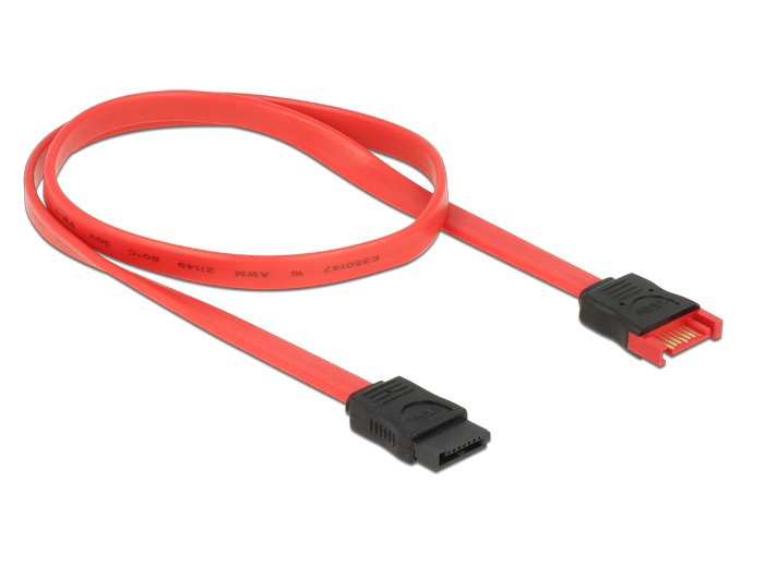 Delock Cable SATA 6GB/S Extension 50CM Red