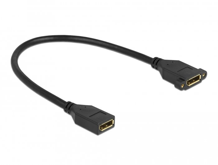 Delock DisplayPort 1.2 Cable Female a Female Installation 4K 60 HZ 30CM
