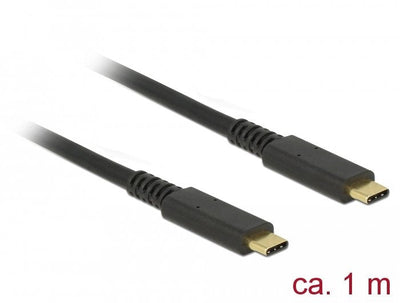 Delock Cable USB 3.1 Gen 2 (10Gbps) Type-c a Type-c 1M Pd 3A E-marker — image 1