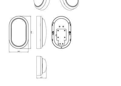 Philips Wall Light Wall Mount Ovalado 15W 1400LM 4000K 911401861684 — image 1