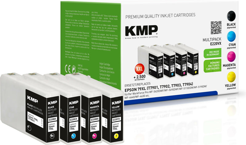 Kmp E220VX Black Cyan Magenta Yellow