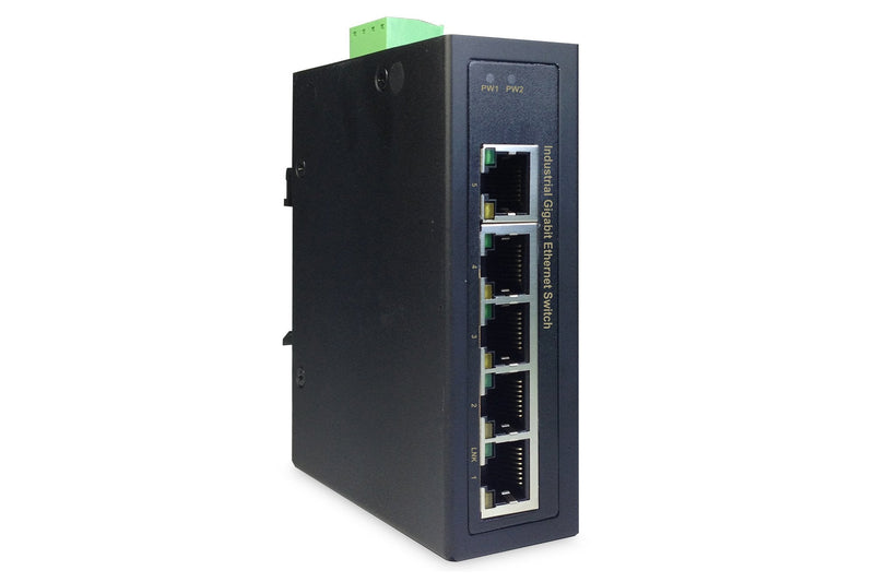 Digitus Switch Industrial 5 Ports Gigabit Black
