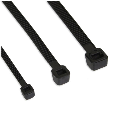 Inline Cable Ties Long 350MM Wide 4,8MM Black 100 Units — image 1