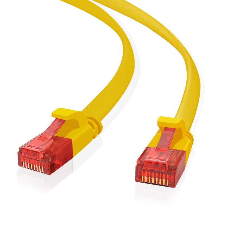 Helos Ultra Slim Network Cable U/UTP CAT.6 Yellow 10,0M