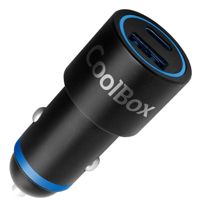 Coolbox Charger USB Car 48W Ports USB-A + USB-C — image 1